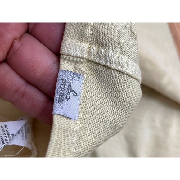 PrAna Parissa Women's Jacket Button Front Jacket L Green Cotton Blend Stretch - Picture 6 of 9